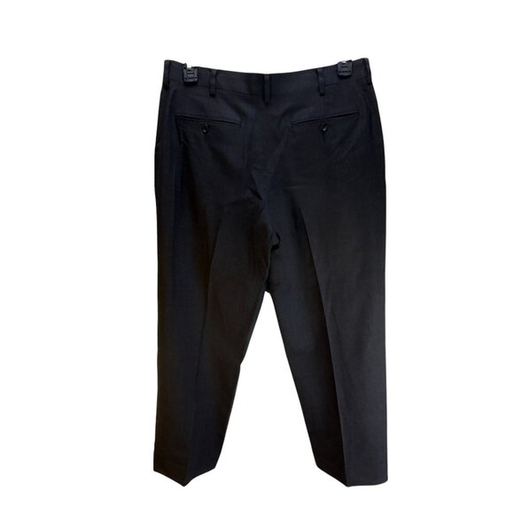 L.L. Bean Mens Classic Fit Black Chino Pants 100% Wool Size 34W Office Career - Picture 3 of 14